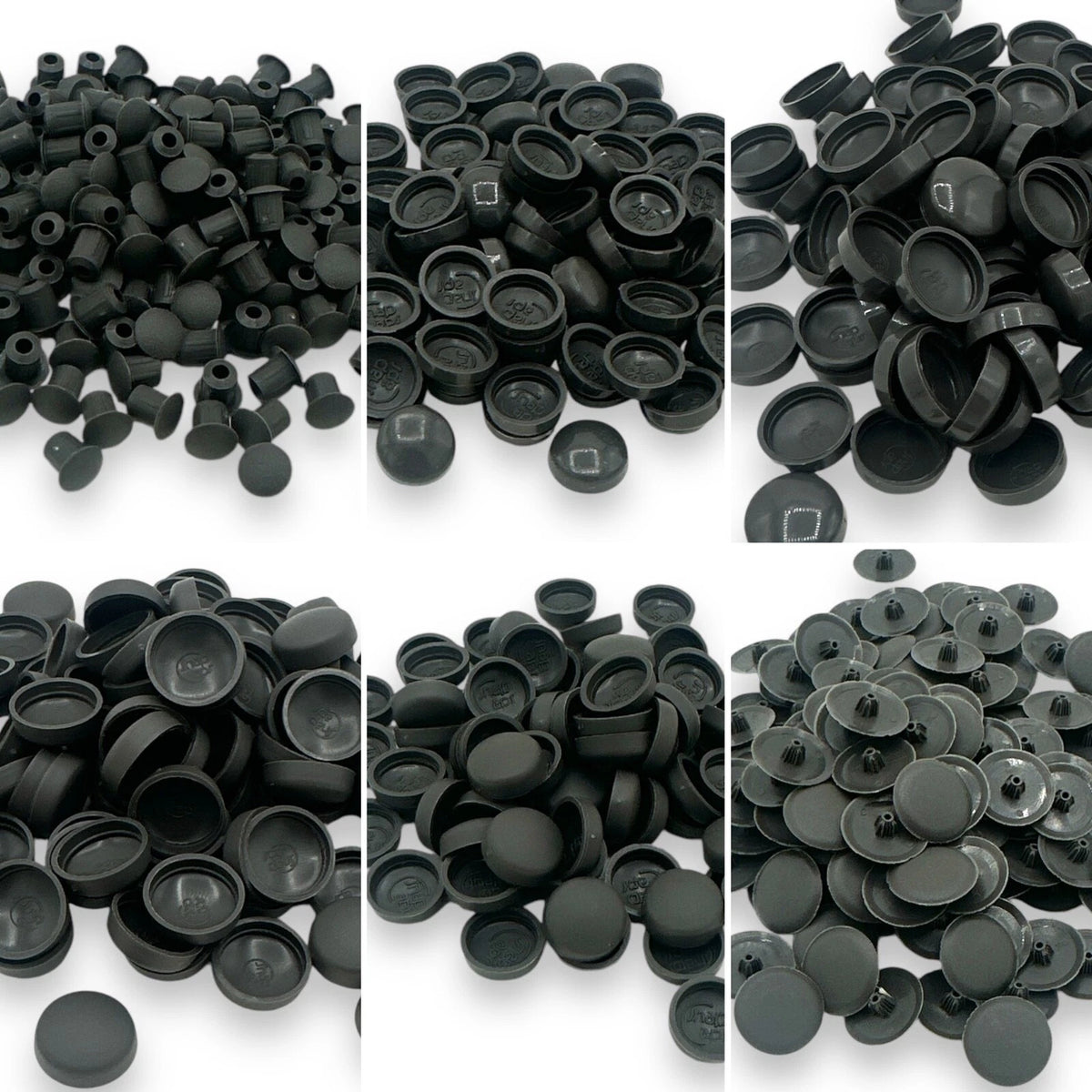 Cover Caps Medium Slate Grey Screw Pozi Phillips Snap-On Bifix™ 5mm Holefix™ Dome – product image 1