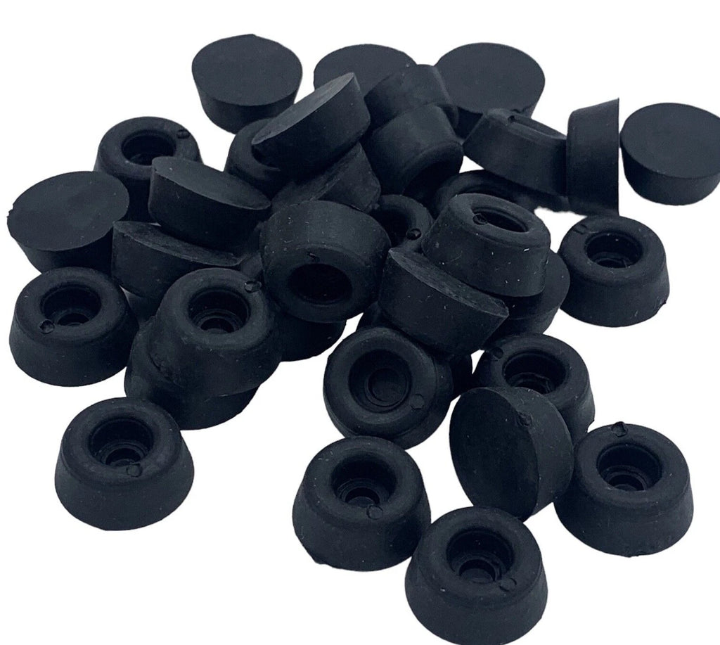 Rubber Toilet Seat Buffer 19mm Pads Pack SMALL Bathroom Round Stop Seat Black – product image 7