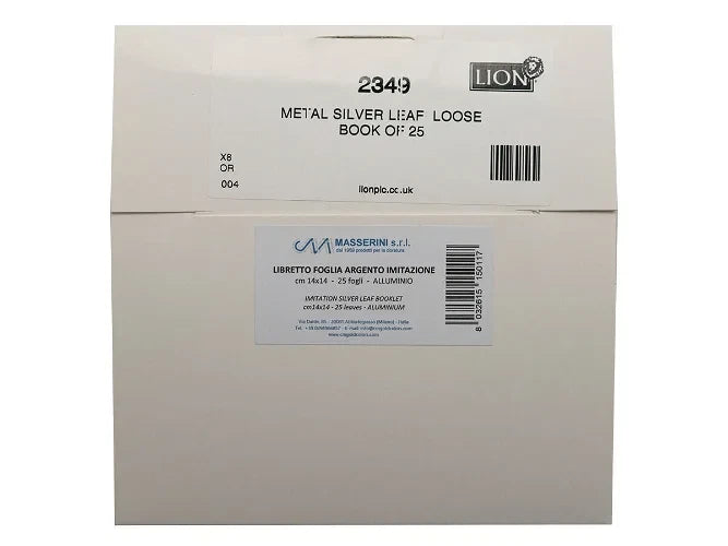 Silver Leaf CMM Metal Loose Book of 25 140 × 140mm Gilding Picture Framing Crafts – product image 2