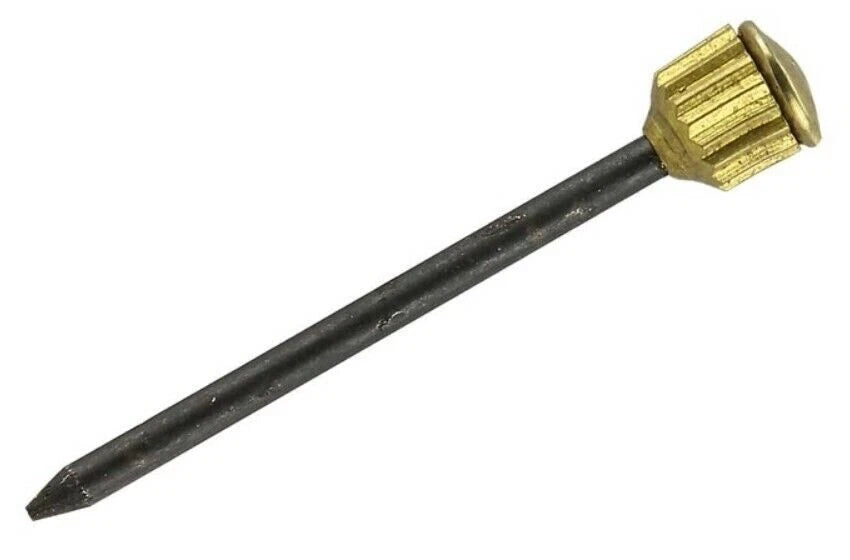 Hardened Picture Pins 26mm – Knurled Brass Head, Pack of 25 - image 1