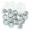 Screw Cover Caps Shower 5 × Chrome Frame Metal Electroplated 10/12g CSK Washer – product image 1