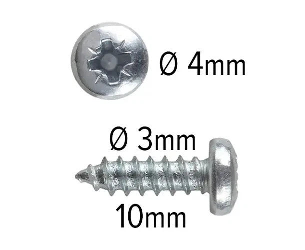 Spring Clips & Screws 10 × Small 27mm - Holds Back Or Canvas Into Picture Frame – product image 2