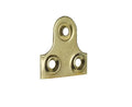 Brass-Plated 3-Hole Mirror Plates – 38mm