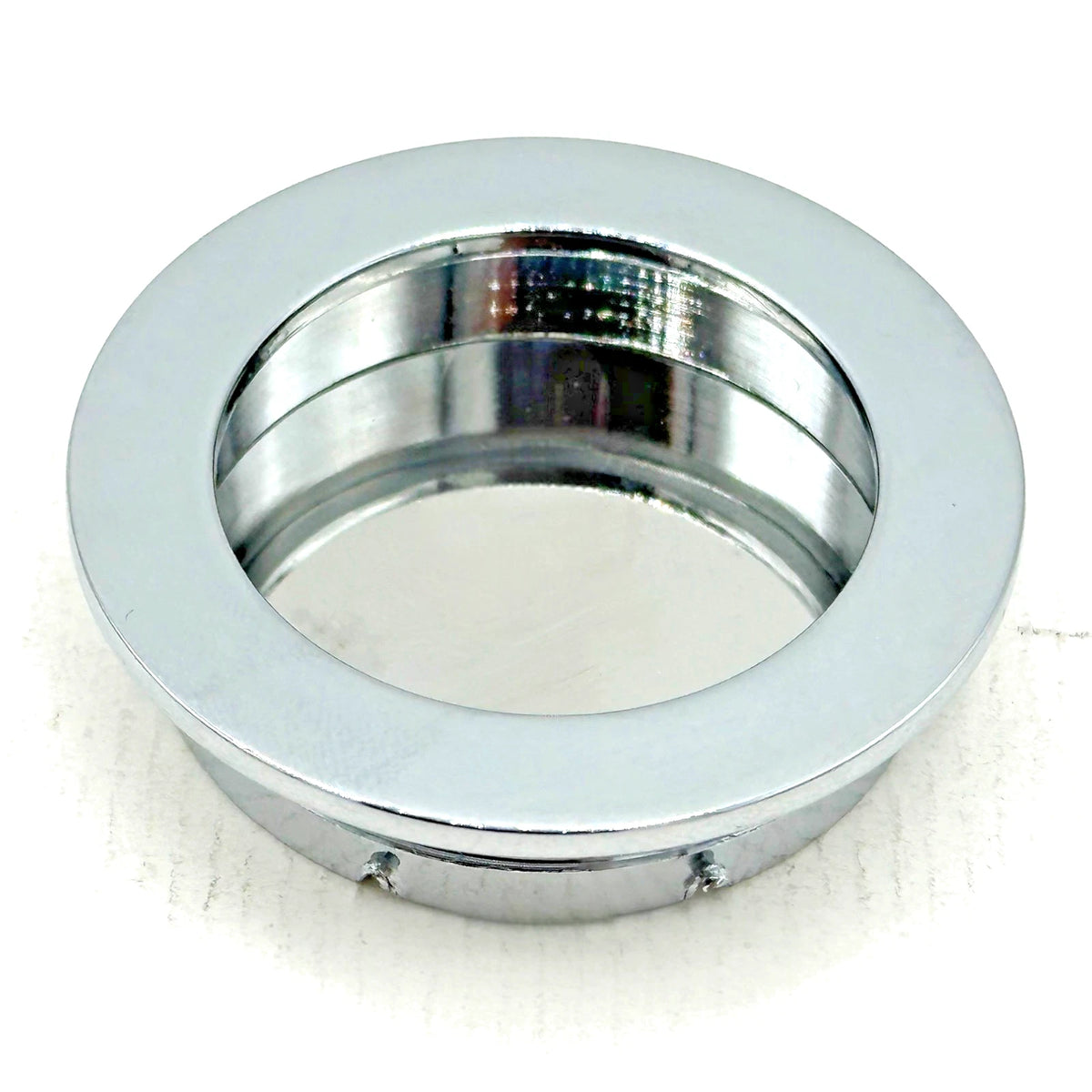 Recessed Flush Sliding Door Handle Inset Round Handle Zinc Alloy Ø 50mm Indre – product image 1
