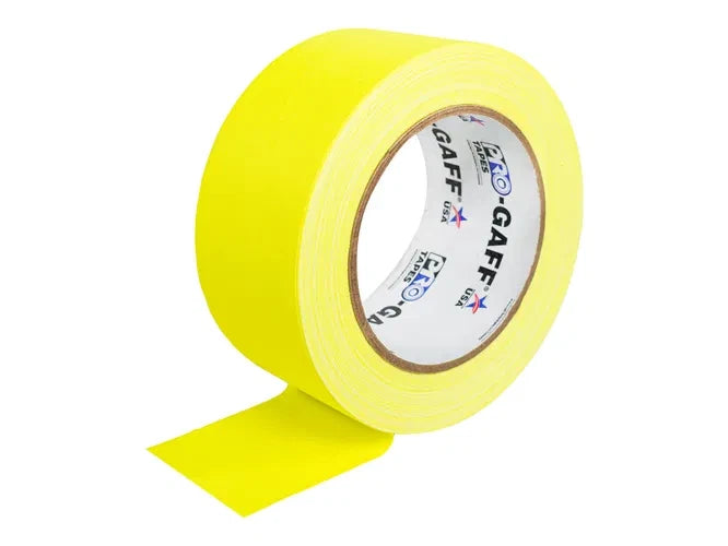 Pro Gaff Cloth Tape Yellow Self Adhesive 48mm × 23m Picture Framing – product image 1