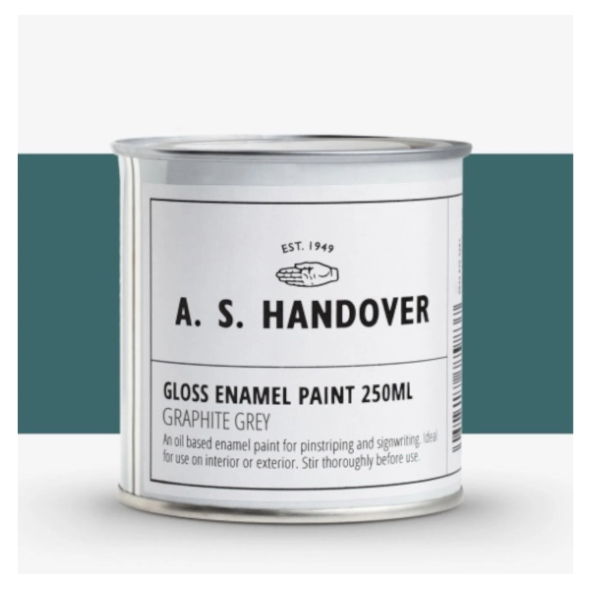 Graphite Grey Handover Signwriting & Pinstriping Enamel - Oil Based Paint 250ml – product image 2