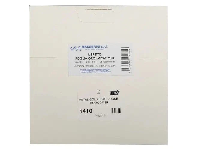 Metal Gold Leaf Gilding CMM Loose Book of 25 - 140 × 140mm Picture Framing Crafts – product image 2