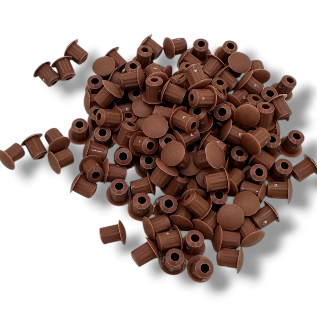 Wood Rose Brown 5mm Holefix push-fit drill hole cover caps