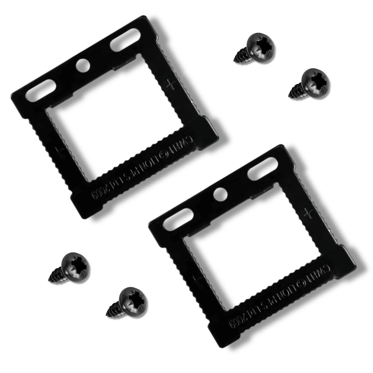 CWH1 BLACK Square Hangers 10 × Stretched Canvas Back Picture Frames + Screws – product image 1