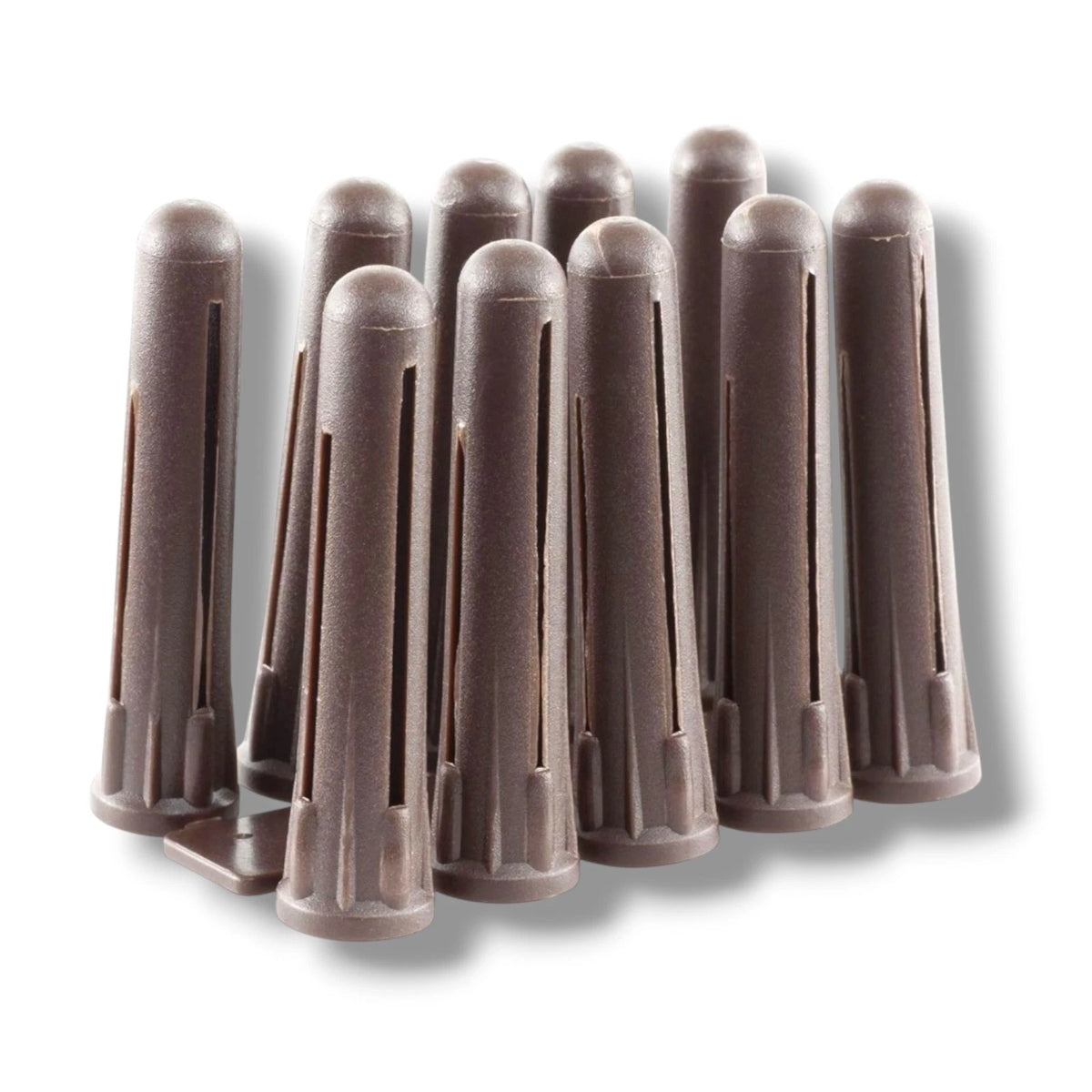 Brown Wall Plugs 7mm Raw Plug Drill Plastic Expansion Raw Plugs No 8 10 Screws – product image 2