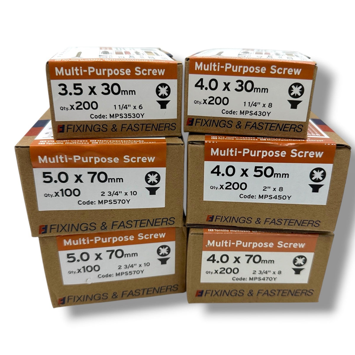 ForgeFix Mixed-Size Yellow Zinc Wood Screw Assortment – 1,000 Pieces – assortment pack overview