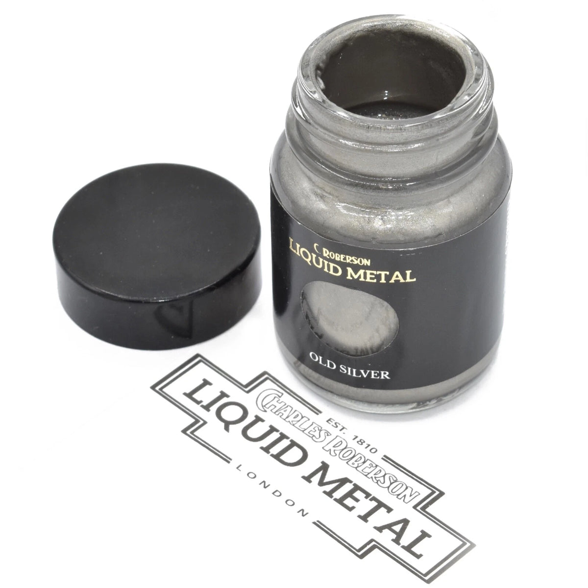 C. Roberson Old Silver Liquid Metal Paint – 30ml
