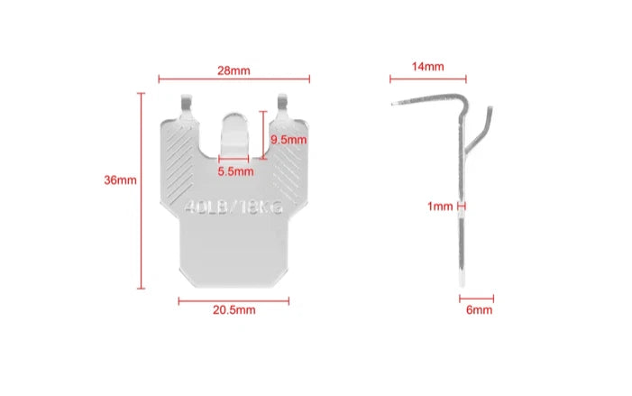 Heavy Duty Plasterboard Picture Hooks × 3 Pack Drywall Wall Hanging Hooks 18kg – product image 8