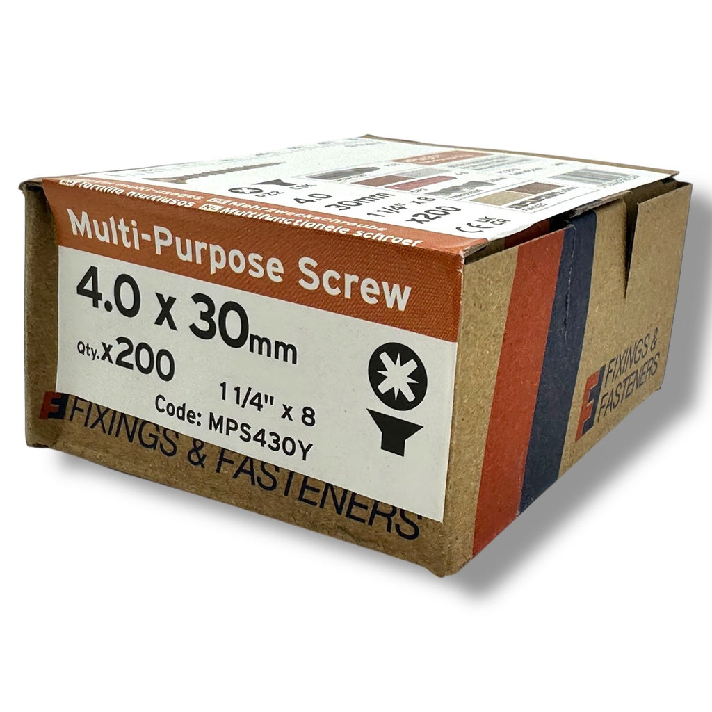 ForgeFix 4.0mm Yellow Zinc Wood Screw Assortment – 1,000 Pieces – trade pack contents