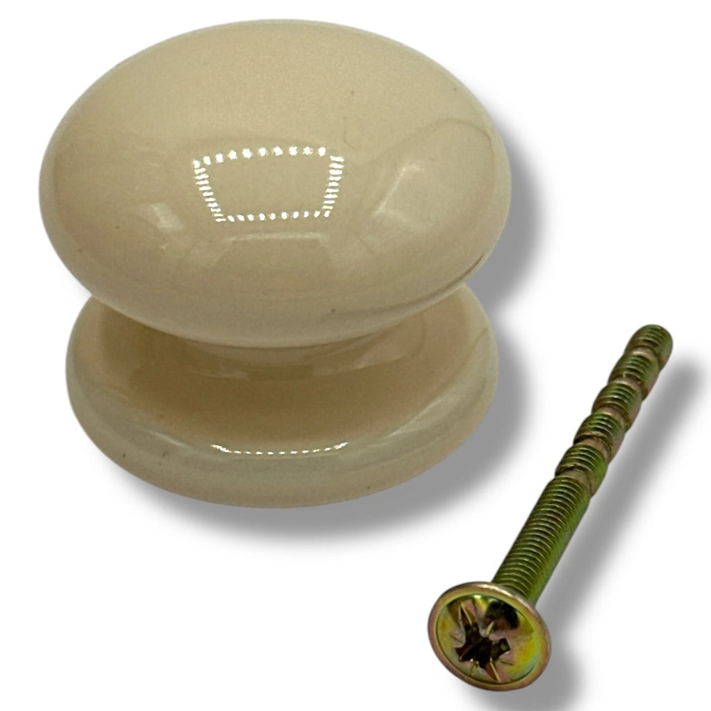 DOOR KNOBS MAGNOLIA CERAMIC 38mm × 1 PACK Kitchen/Bedroom Drawer Pull Handles – product image 1