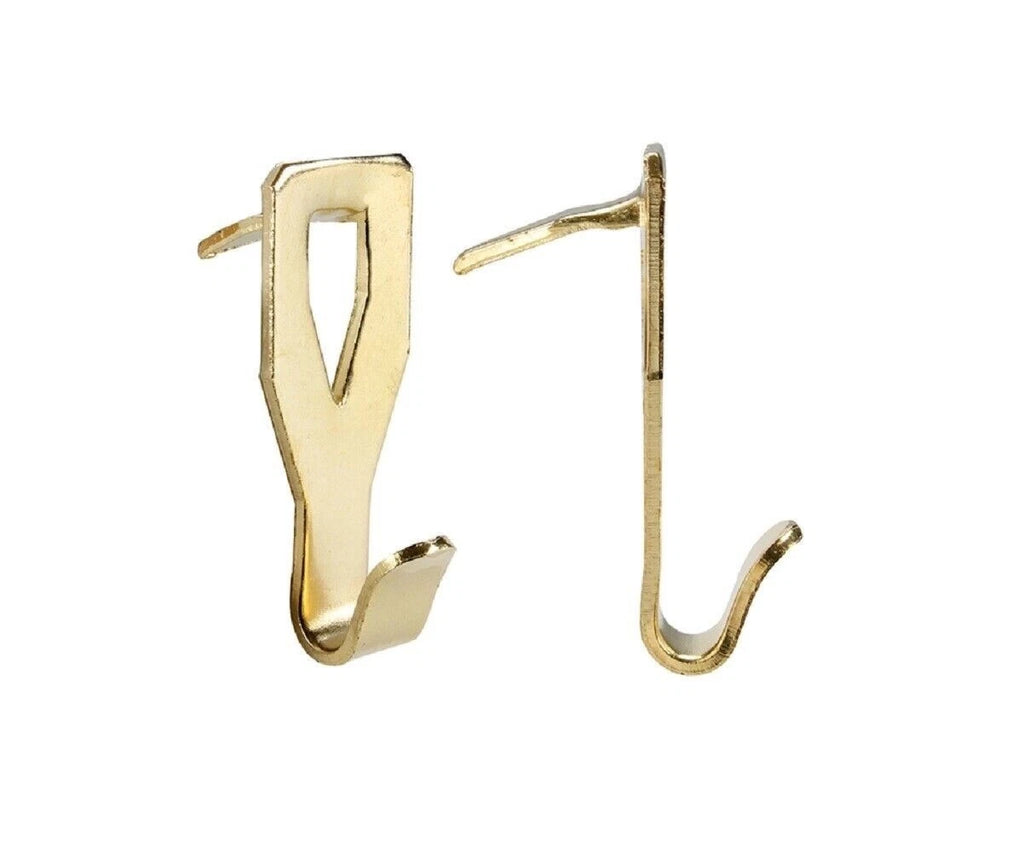 Drywall Plasterboard Hooks Brass Walls Hang Picture Frame Canvas 3kg Hook – product image 5