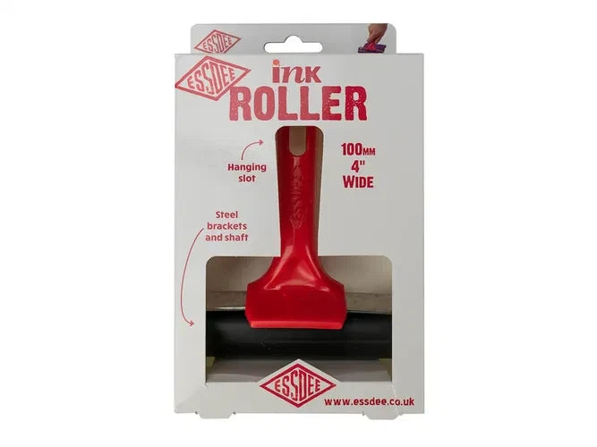 Rubber Brayer Roller 100mm Block Printing Lino Roller - Hard Rubber ESSDEE Roll – product image 3