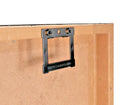 CWH1 BLACK Hangers Stretched Canvas Hollow Back Picture frames + Optional Screws – product image 1
