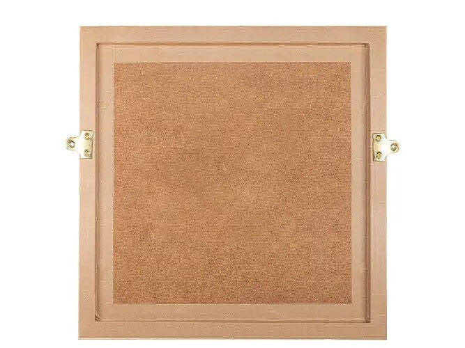 Brass-Plated 3-Hole Mirror Plates – 38mm, Pack of 10 – product detail 3