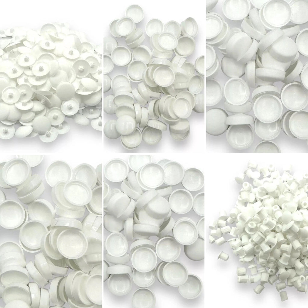 Cover Caps White Screw Pozi Phillips Snap-On Gloss Matt Bifix™ 5mm Holefix™ – product image 1