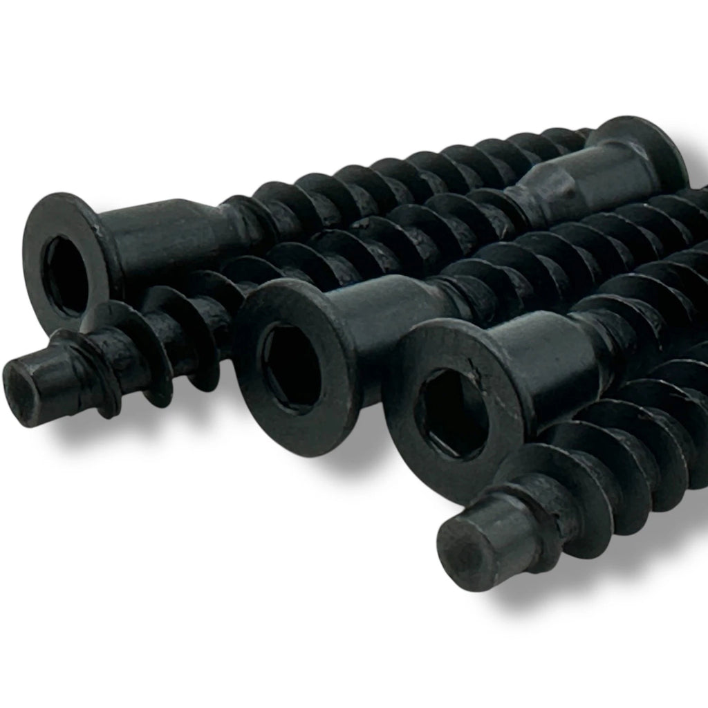 Black Confirmat Screws M5 × 70mm Speakers Furniture Wood MDF Chipboard Häfele – product image 2