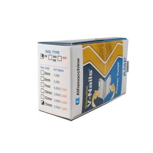 Alfamacchine Soft/Normal-Wood V-Nails – 15mm, Box of 2,000 – Alfamacchine compatibility chart