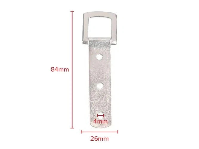 Picture Frame Strap Hook Hanger 2 Pack X Nickel Heavy Duty 3-Hole With Screws – product image 3