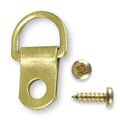 Brass D-Ring Picture Frame Hangers – with Screws