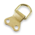 Brass Double D-Ring Picture Frame Hangers – No Screws