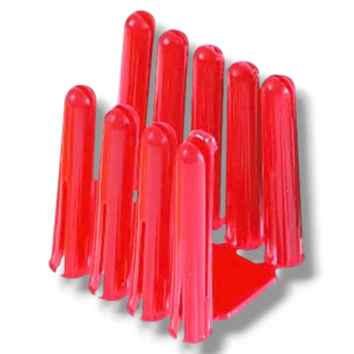 Red Wall Plugs 5.5mm Drill Plastic Expansion Raw Plugs No 6 8 Screws Masonry – product image 1