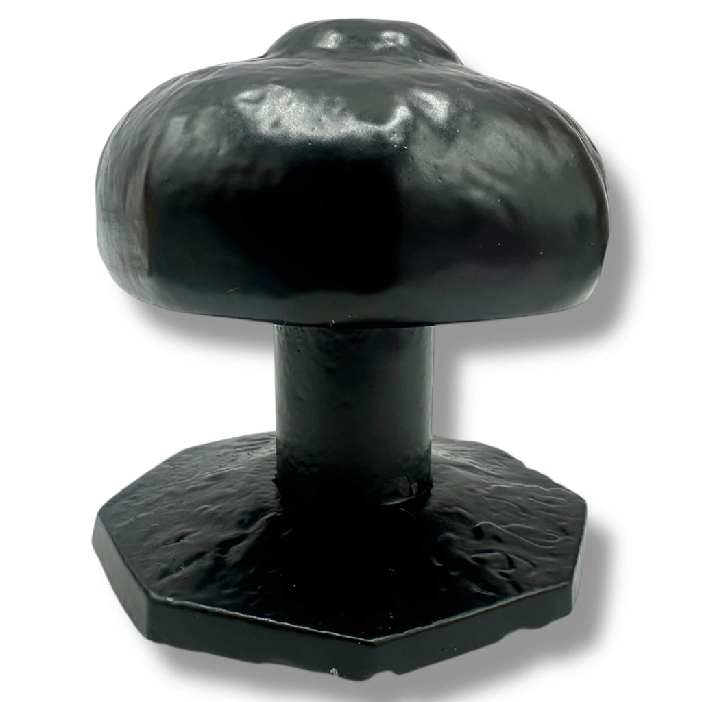 Door KNOB BLACK OCTAGONAL Centre Premium Black Antique CAST IRON Pull rustic – product image 2