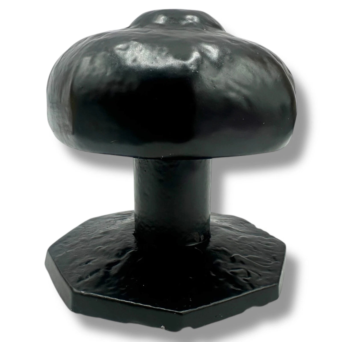 Door KNOB BLACK OCTAGONAL Centre Premium Black Antique CAST IRON Pull rustic – product image 2