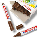 Marker Pens Brown EDDING 9 Colour - Touch Up Frame Moulding Mitre before joining – product image 1