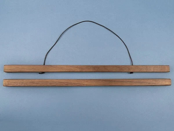 Wooden Poster hanger Magnetic Brown Walnut 330mm Poster Hanger Window Hanging – product image 3
