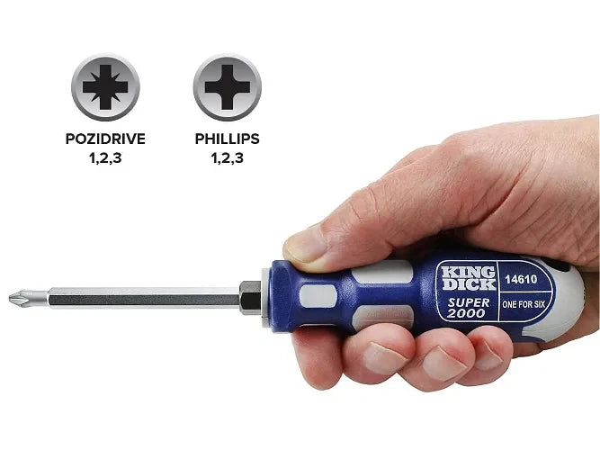 Screwdriver Screw PZ1 PZ2 PZ3 & PH1 PH2 PH3 King Dick 1 For 6 100mm All in One – product image 2
