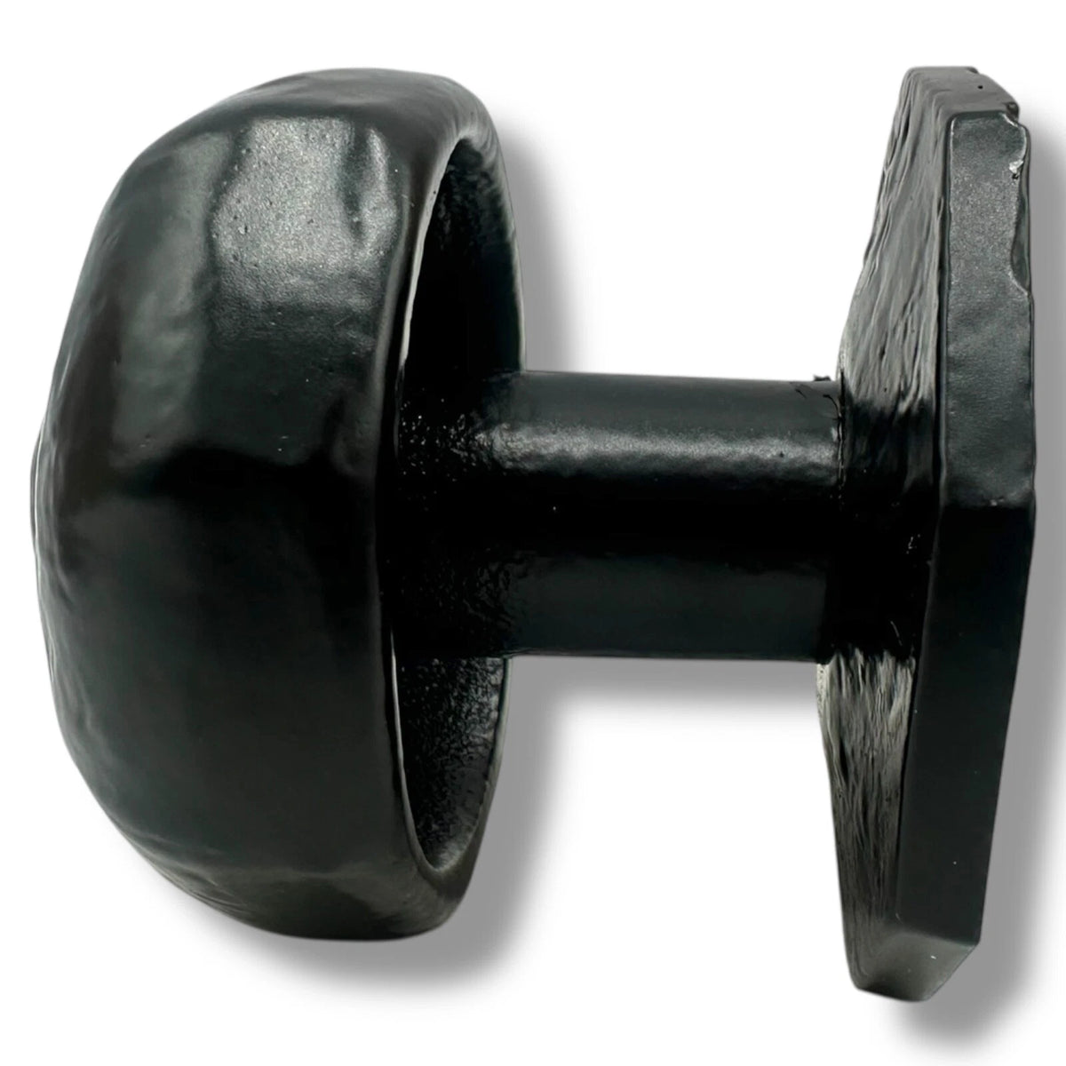 Door KNOB BLACK OCTAGONAL Centre Premium Black Antique CAST IRON Pull rustic – product image 4