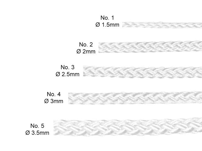 White No.4 Picture Hanging Cord – 3mm, 200m – product image 4