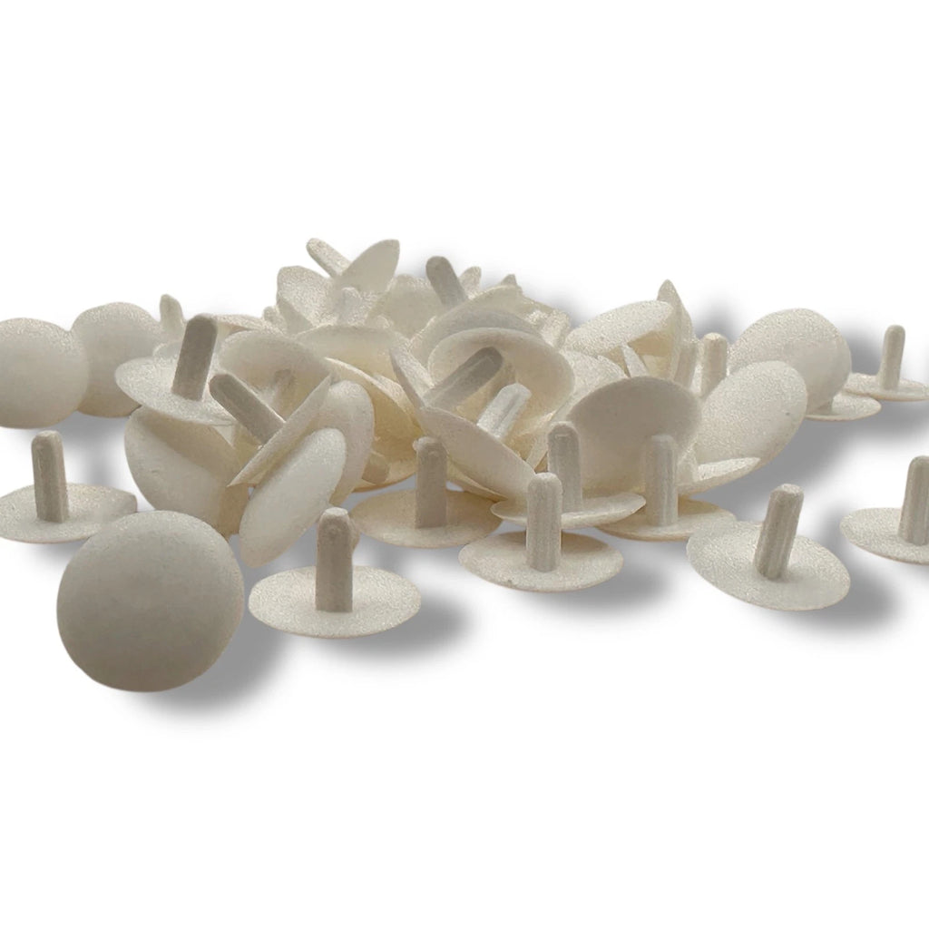 Confirmat Screw Cover Caps Stemfix White Snap-On Chipboard MDF Screws Fixings – product image 2