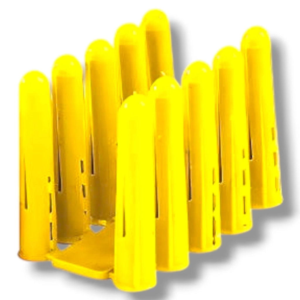 Yellow Wall Plugs 5mm Drill Plastic Expansion Raw Plugs No 4 6 Screws Masonry – product image 2