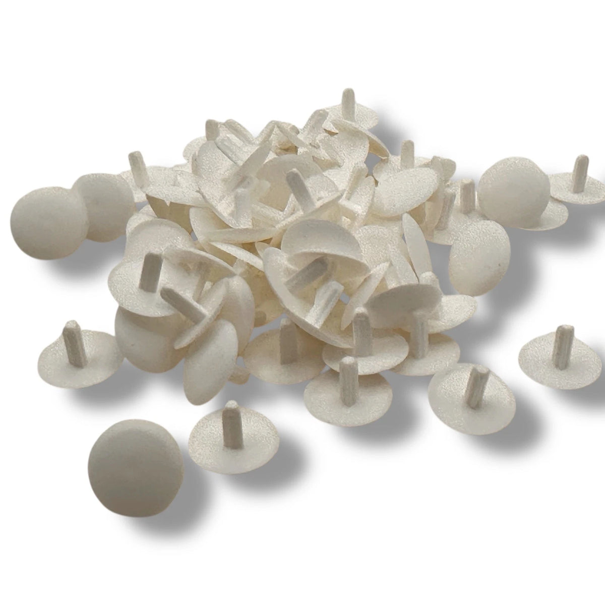 Confirmat Screw Cover Caps Stemfix White Snap-On Chipboard MDF Screws Fixings – product image 1