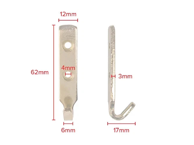 Large J Style Hanging 20 x Brass Picture Hook Heavy Duty Mirror Picture Frames – product image 4