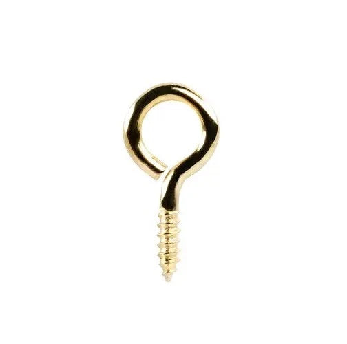 Screw Eyes Brass Plated 100 × 14 × 1 Picture Framing Frame Hanging Hooks Crafts – product image 2