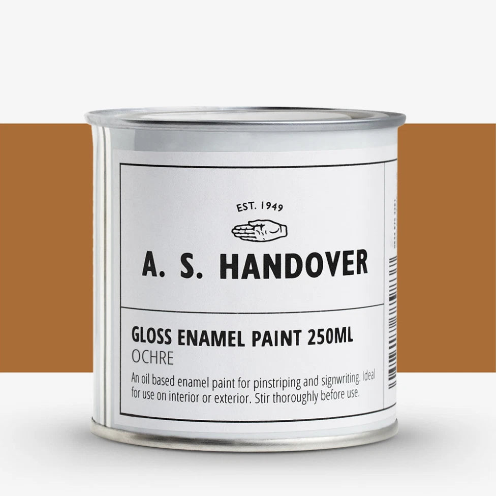 Enamel Paint Oil Based Ochre Brown Handover Signwriting & Pinstriping - 250ml – product image 4