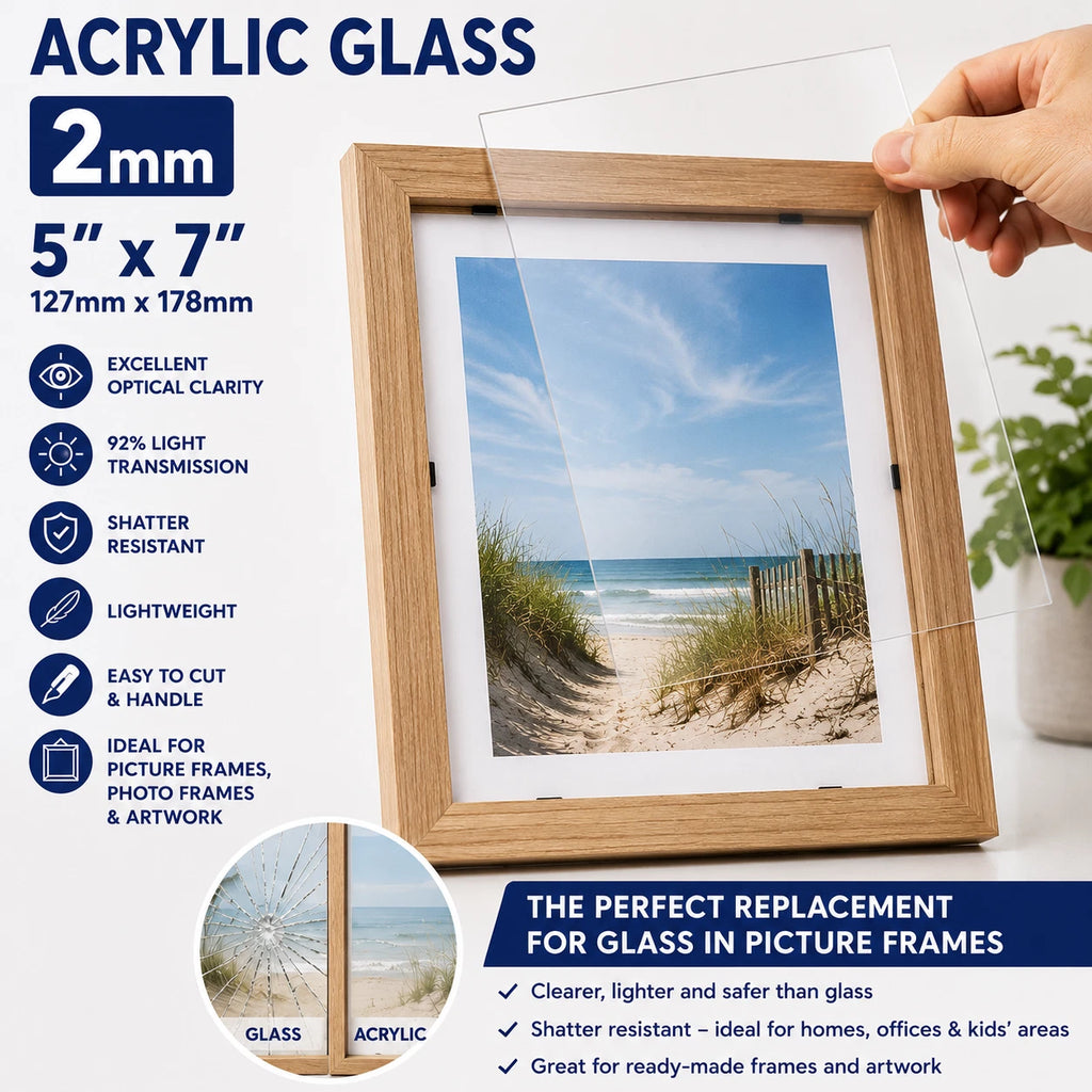 Clear 2mm Replacement Acrylic Glass – 8 Sizes, Packs 1–20 - image 14