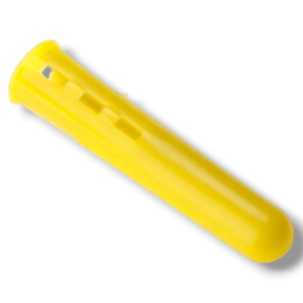 Yellow Wall Plugs 5mm Drill Plastic Expansion Raw Plugs No 4 6 Screws Masonry – product image 4
