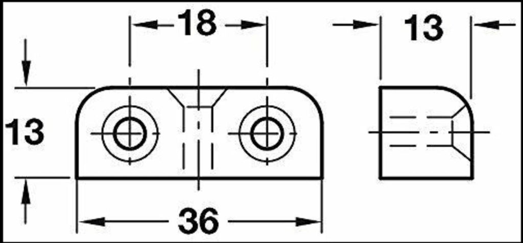 Modesty Mod Blocks Black Kitchen Cabinet Cupboard Fixing Joint Connector Block – product image 5
