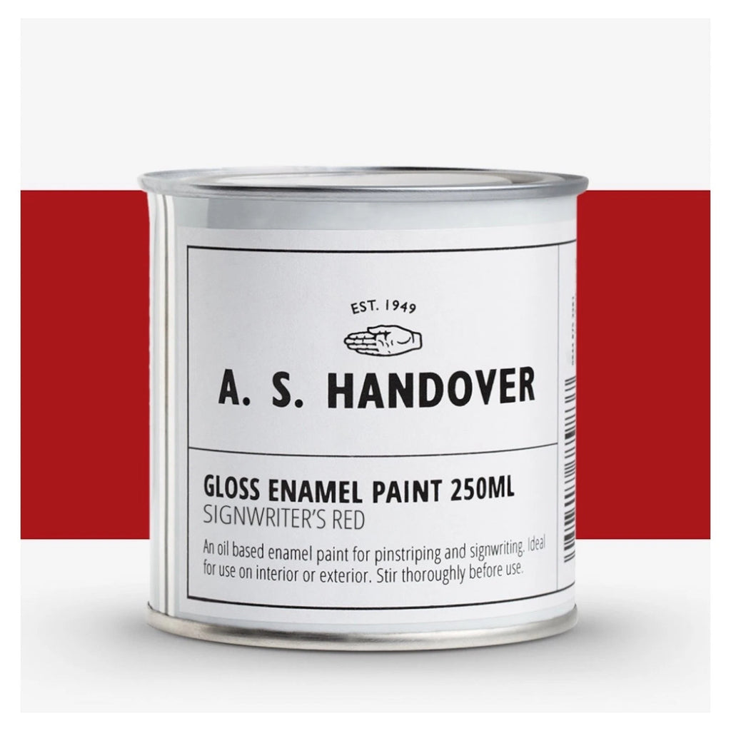 Enamel Paint Oil Based Signwriter Red Handover Signwriting & Pinstriping - 250ml – product image 2
