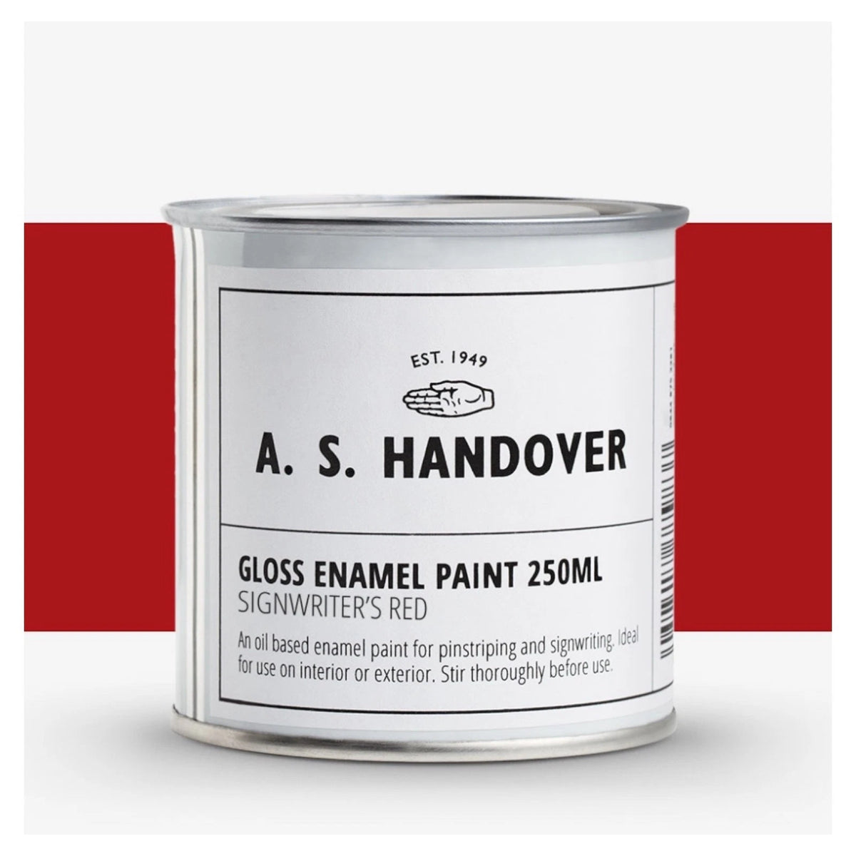 Enamel Paint Oil Based Signwriter Red Handover Signwriting & Pinstriping - 250ml – product image 2