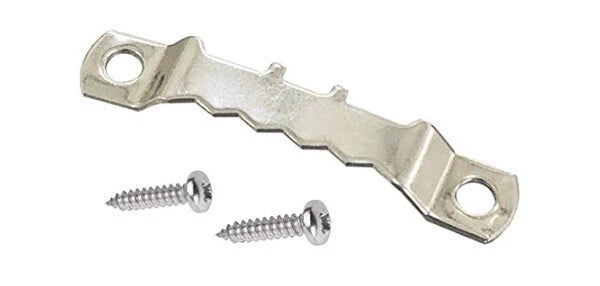 Saw Tooth Alligator Hangers 50 × 45mm Nickel + Screws Picture Frame Canvas – product image 1