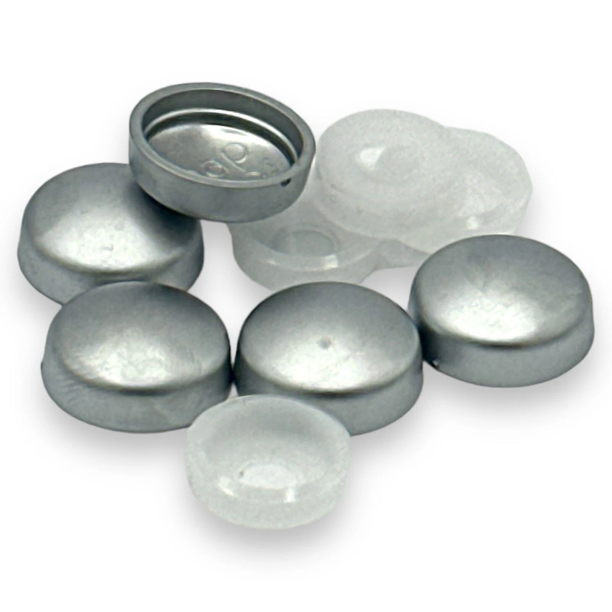 Screw Cover Cap Shower X5 Satin Chrome Frame Metal Electroplated 10/12g Washer – product image 3